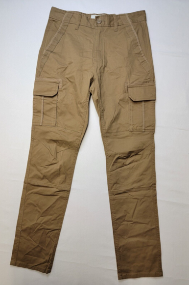 NWT Sun + Stone Men's Morrison Cargo Pants Dull Gold‎ Tapered Fit Size 29 - Picture 1 of 5